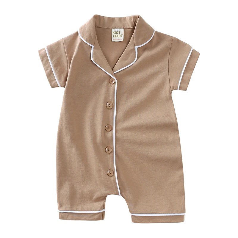 Summer Newborn Baby Romper Pajamas