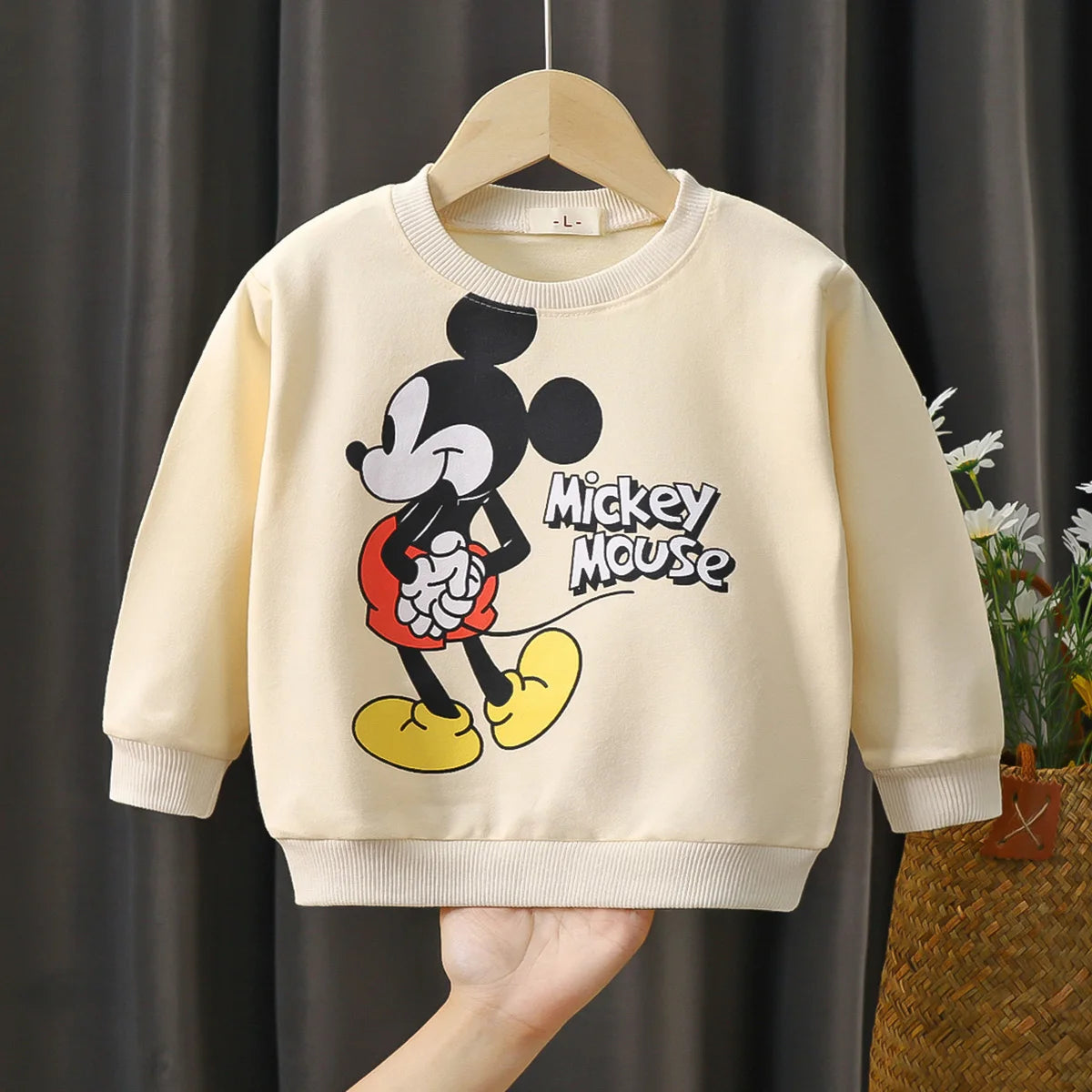 0-4 Age Baby Clothes Mickey Printed Children's Sweatshirt Long Sleeve