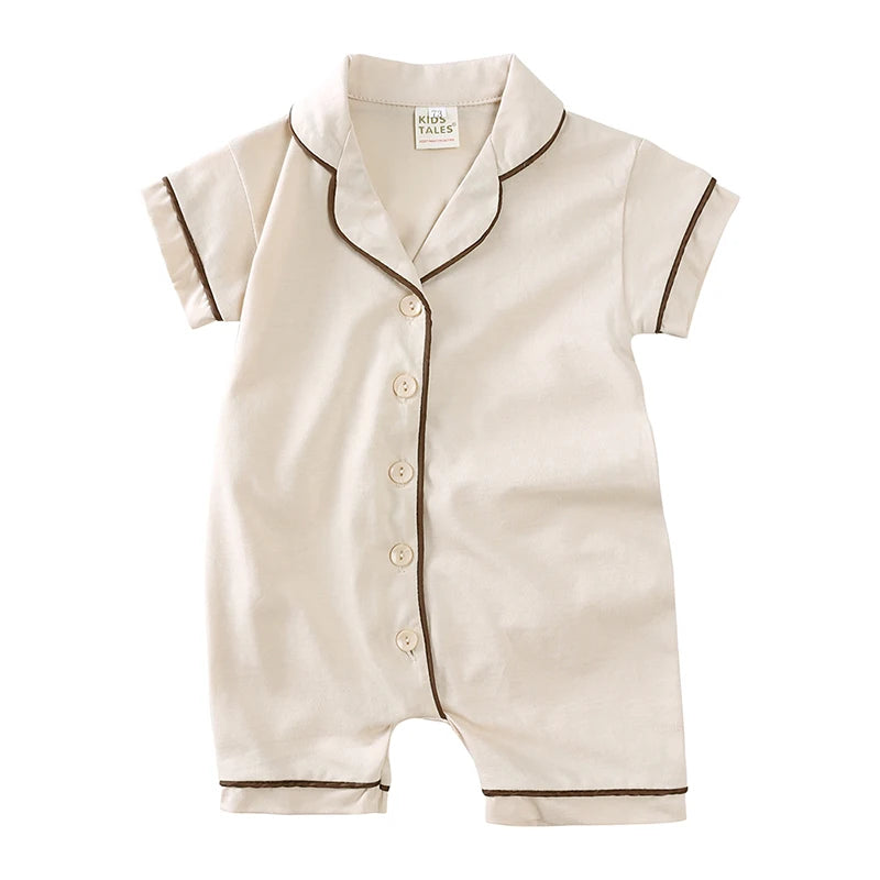 Summer Newborn Baby Romper Pajamas