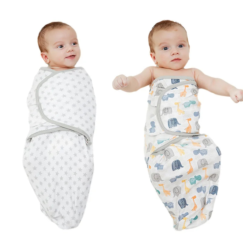 Muslin Newborn Sleeping Bag Hat Set
