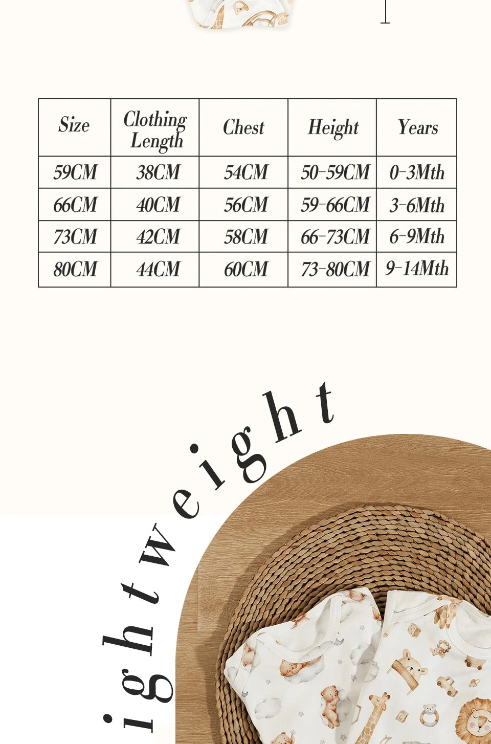 1pcs Baby Romper Sleeping Wear