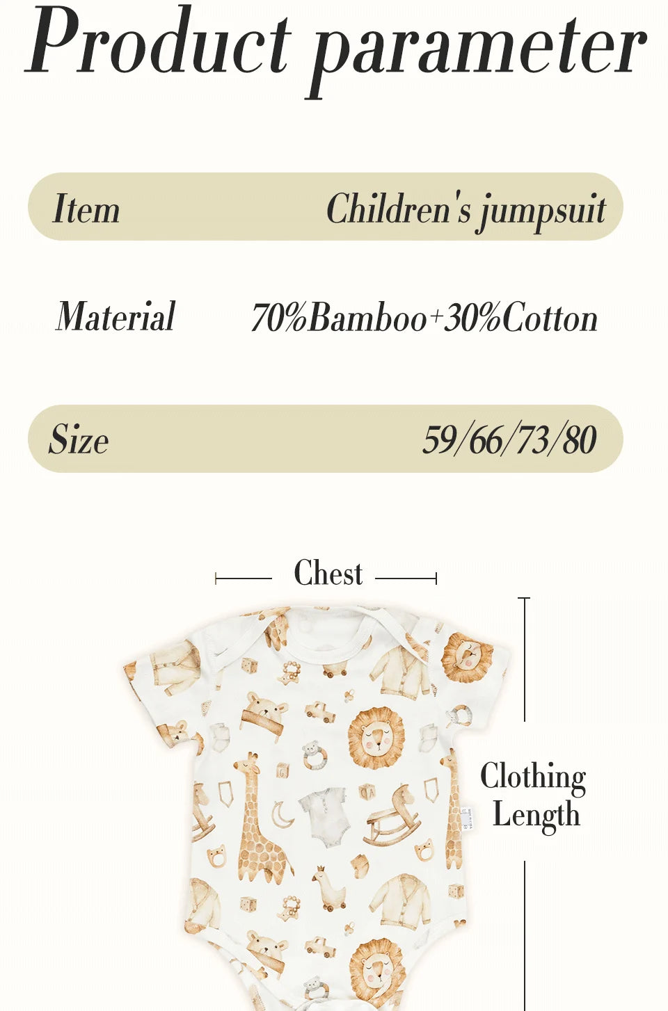 1pcs Baby Romper Sleeping Wear
