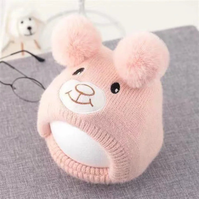 Cute Bear Beanie Cap for Baby