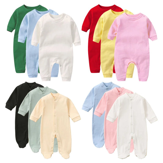 1-5 Pcs Promotion Limited Offer Cotton Newborn Baby Jumpsuits