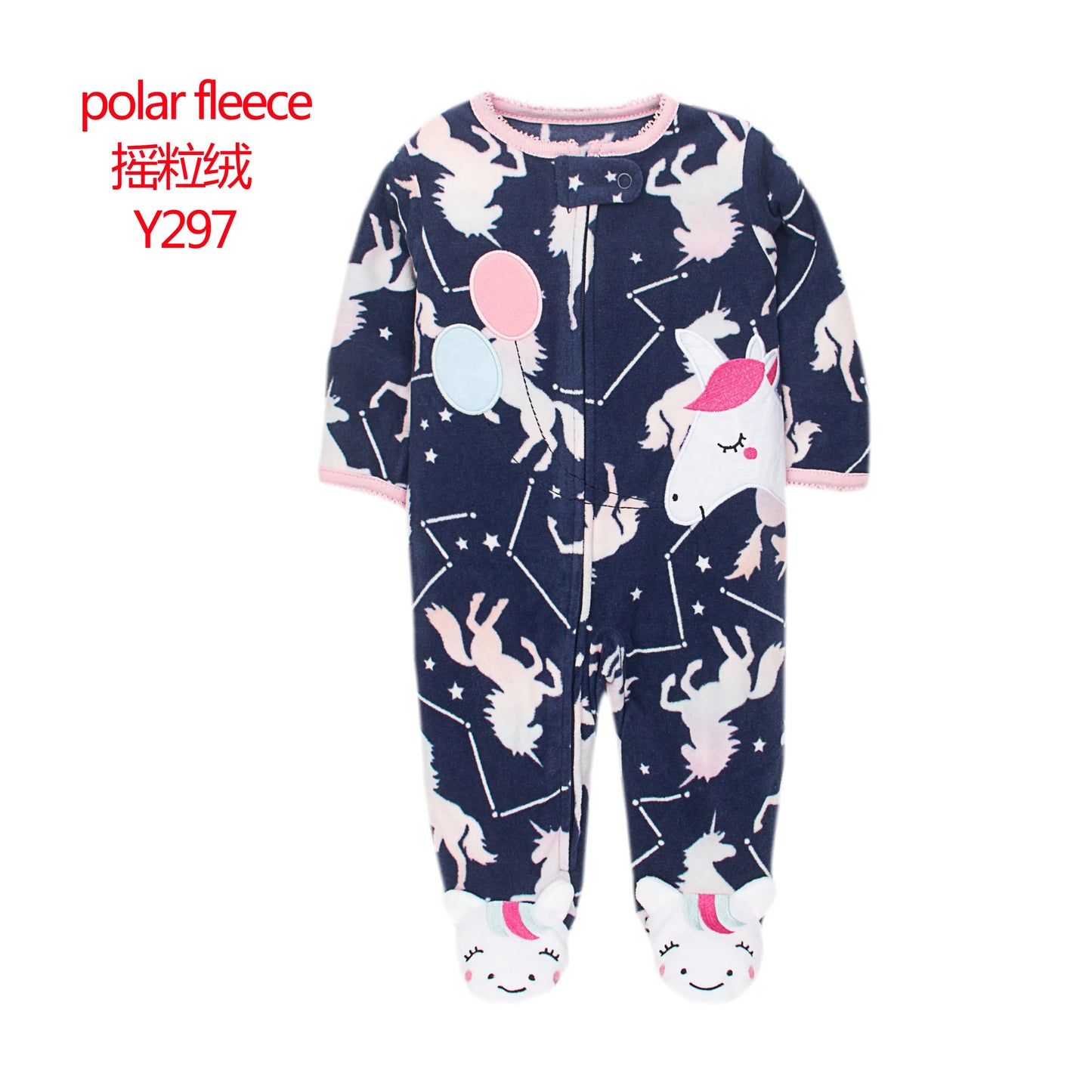 Baby Pajamas Zipper Fleece Newborn Romper Warm