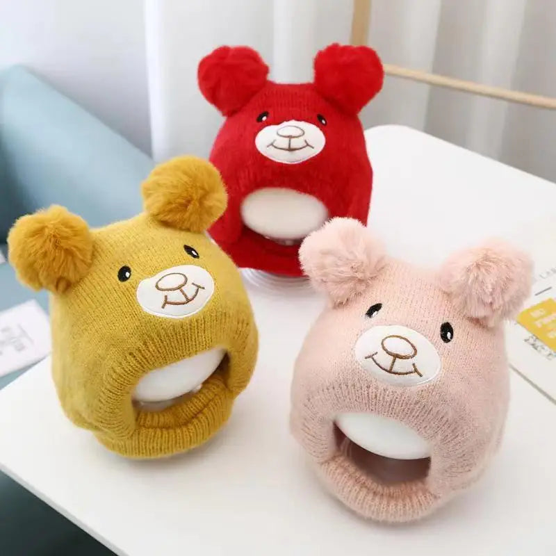 Cute Bear Beanie Cap for Baby