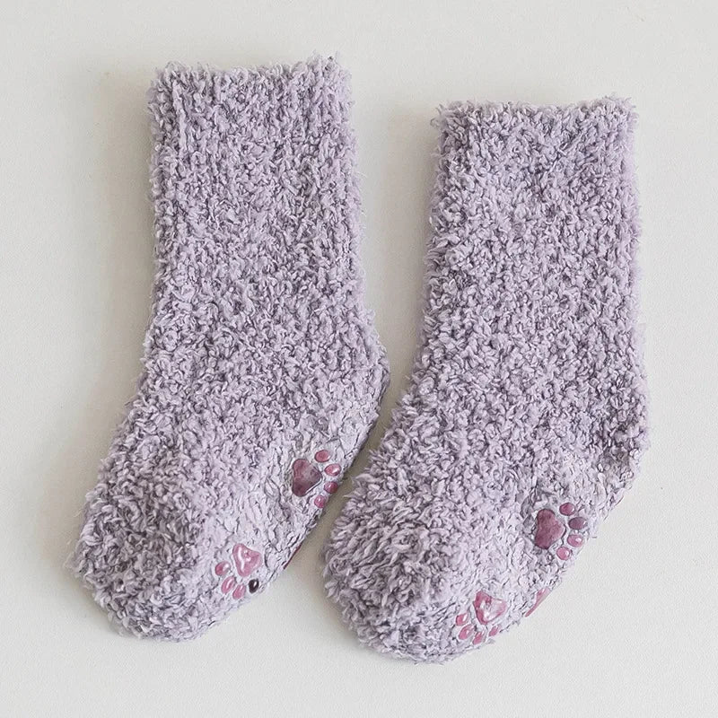 Winter Thick Newborn Socks Coral Fleece Warm