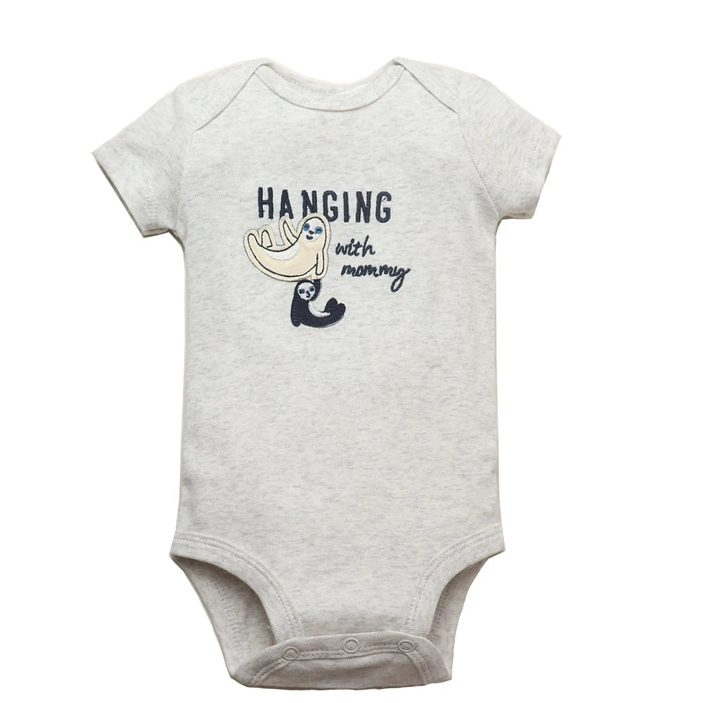 5PCS/Lot Baby Boys Girls Bodysuits 100% Cotton