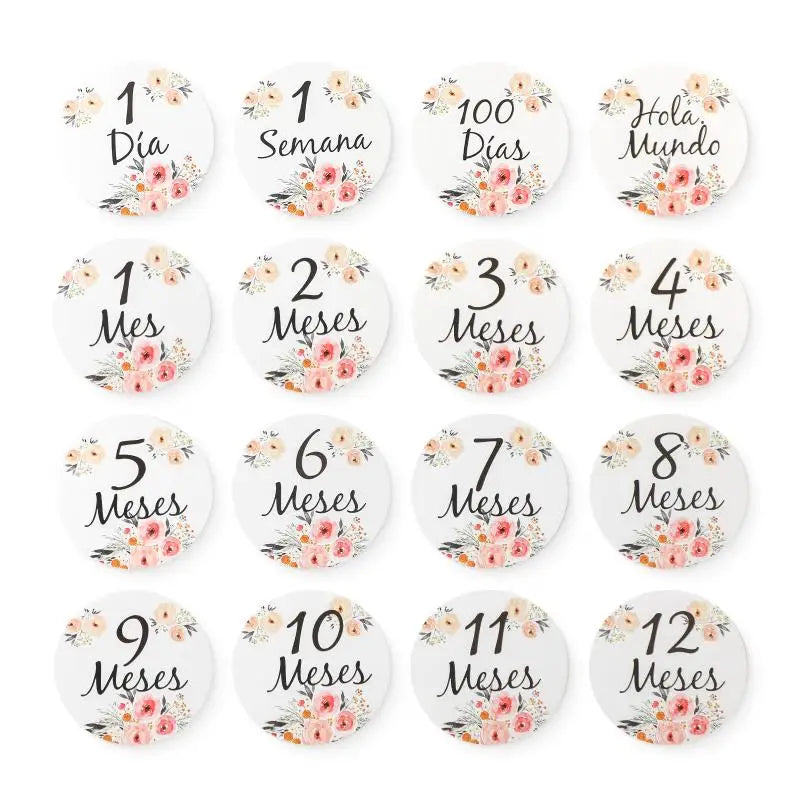 Baby Milestone Number Monthly Memorial Cards For Newborn