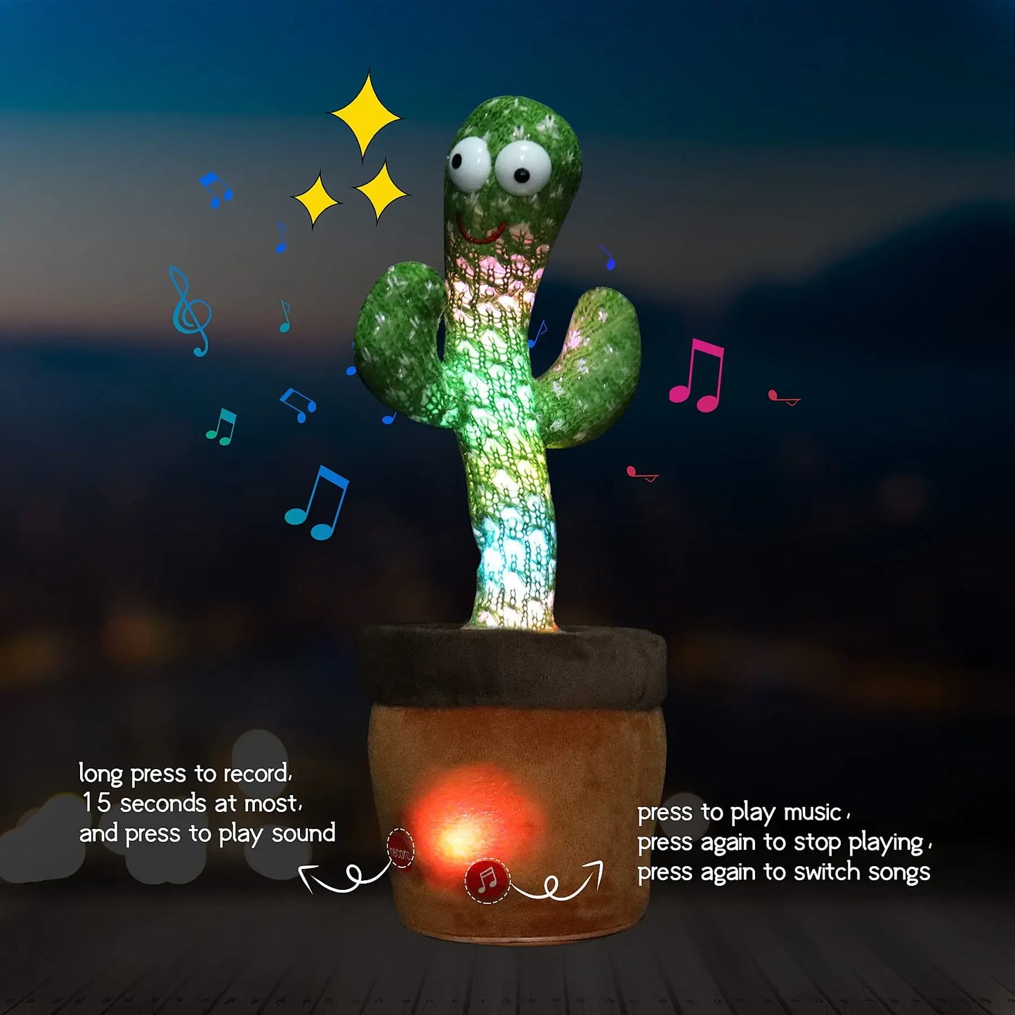 Rechargeable Dancer Cactus