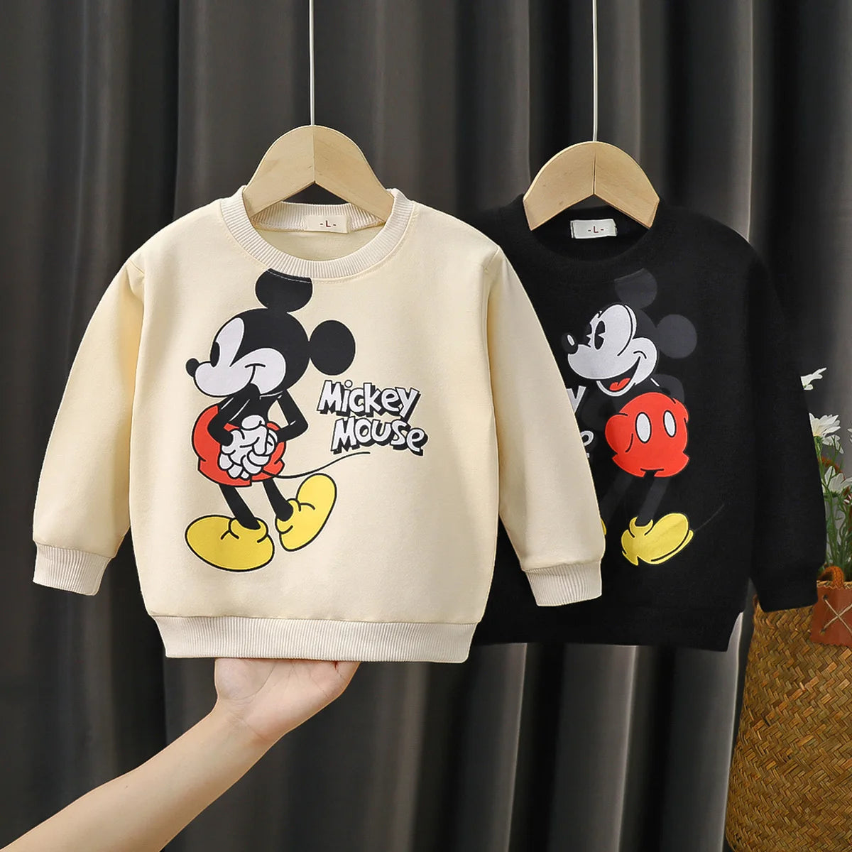 0-4 Age Baby Clothes Mickey Printed Children's Sweatshirt Long Sleeve