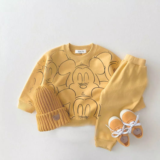 New Designer Cartoon Clothing  Tracksuit Baby Summer