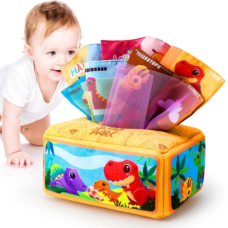 Baby Draw Paper Towel Tearing Tissue Box