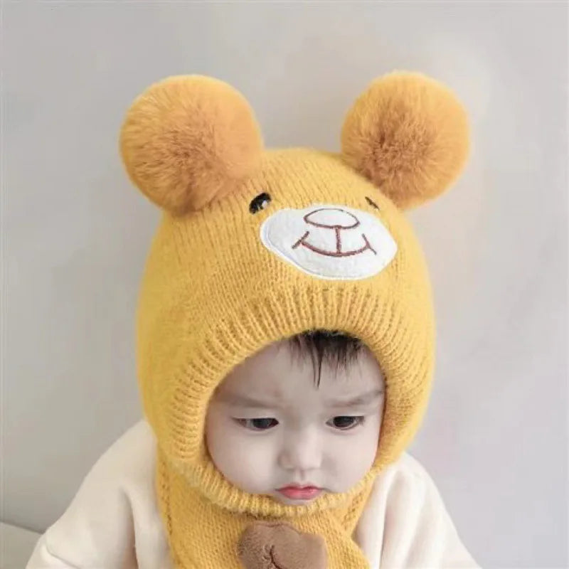 Cute Bear Beanie Cap for Baby