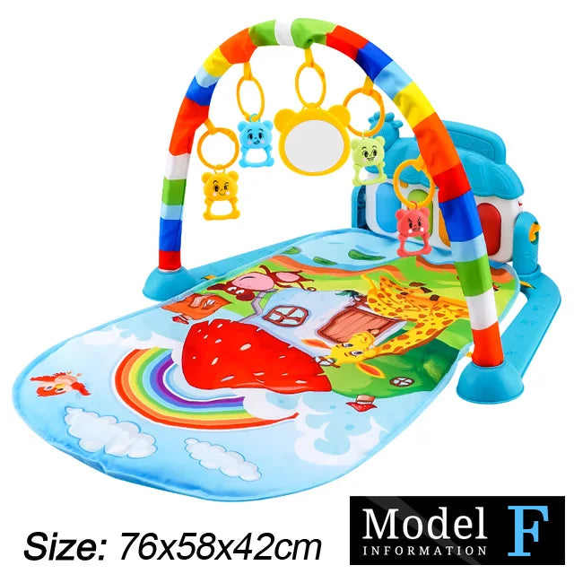 Baby Fitness Stand Music Play Gym Activity Toys