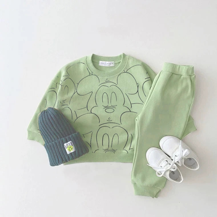 New Designer Cartoon Clothing  Tracksuit Baby Summer