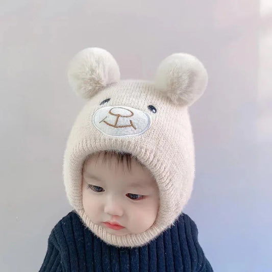 Cute Bear Beanie Cap for Baby