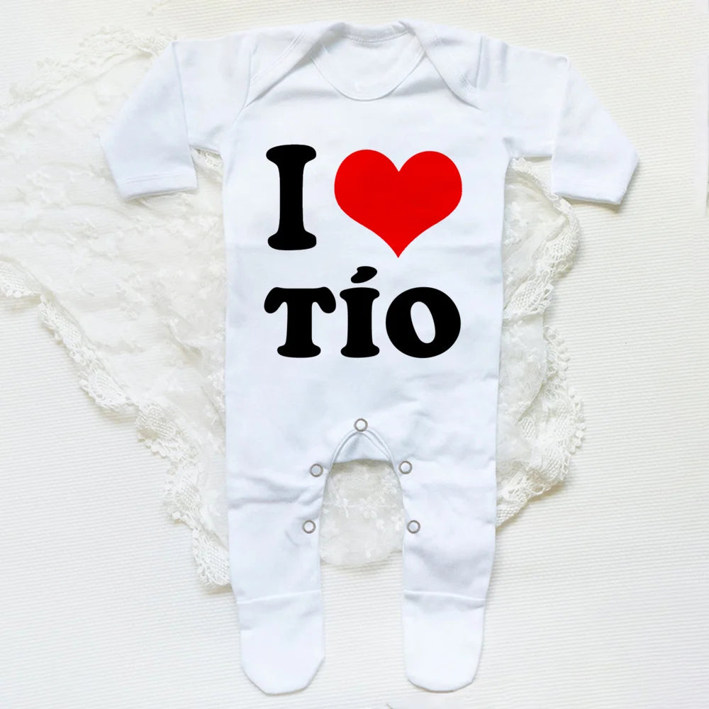 I Love Papa Mama Baby Babygrow Sleepsuit Baby