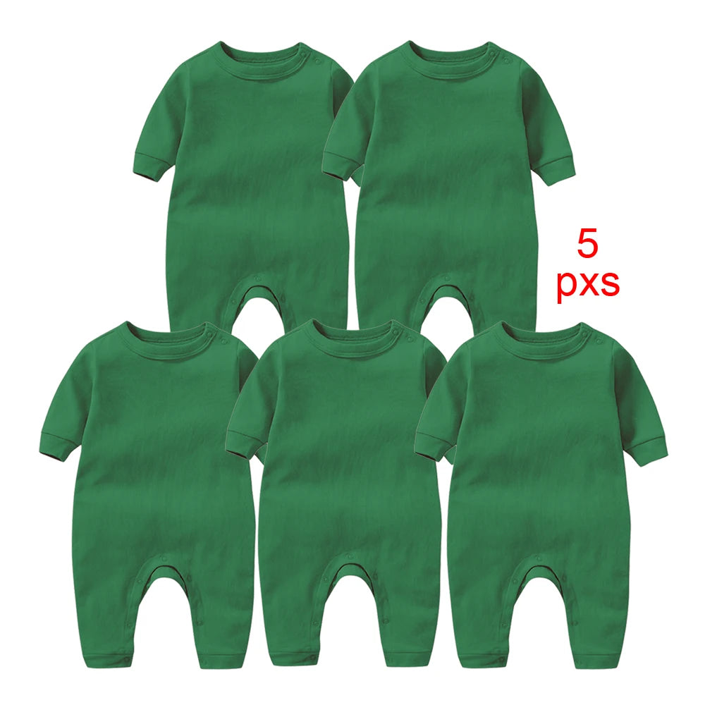 1-5 Pcs Promotion Limited Offer Cotton Newborn Baby Jumpsuits
