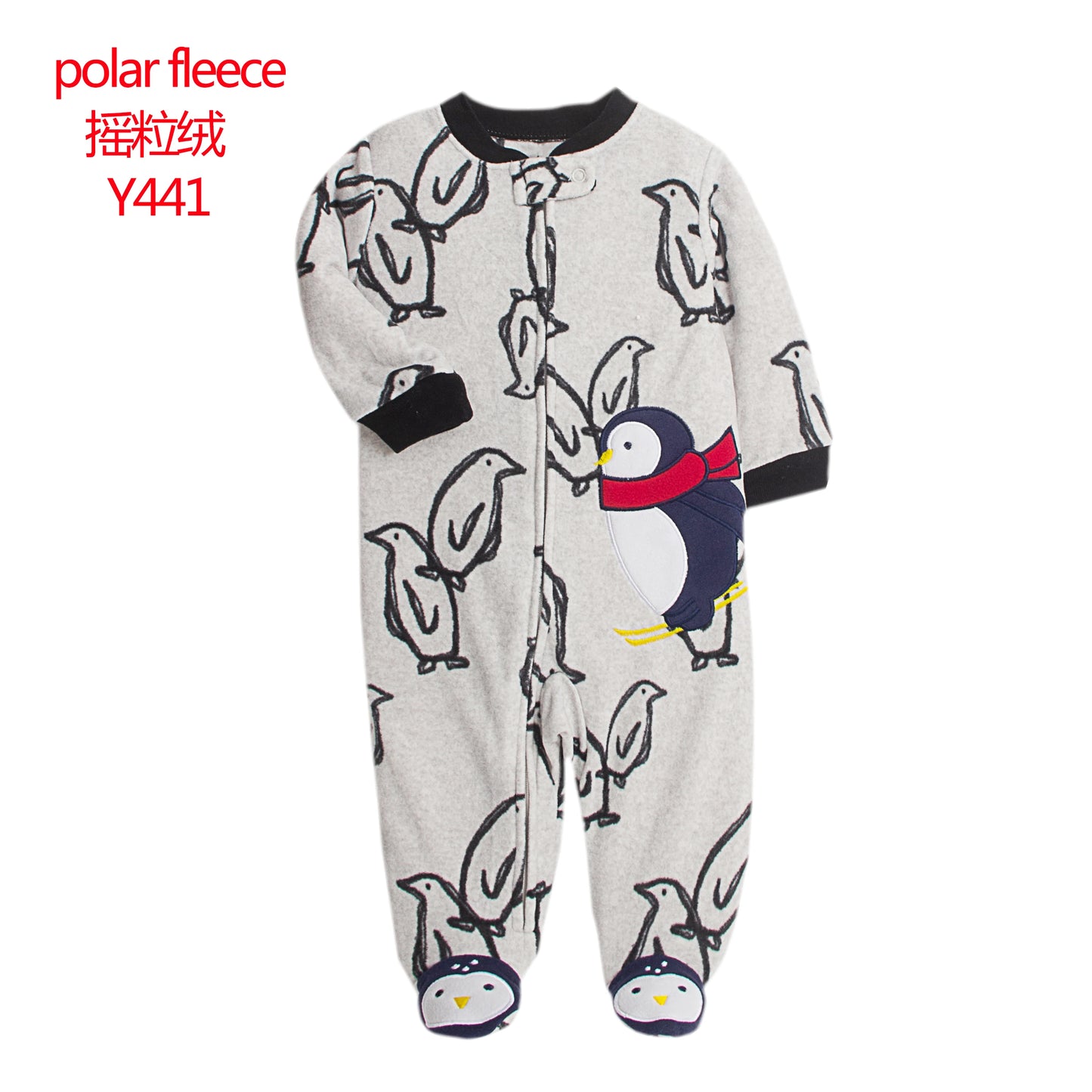 Baby Pajamas Zipper Fleece Newborn Romper Warm