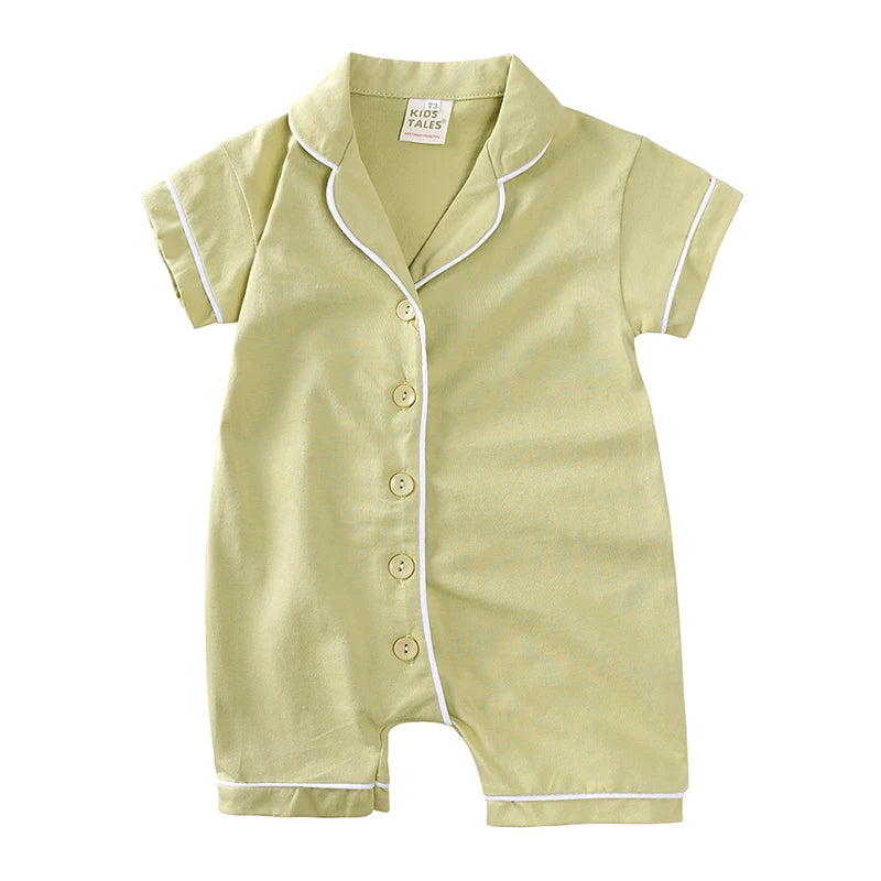 Summer Newborn Baby Romper Pajamas