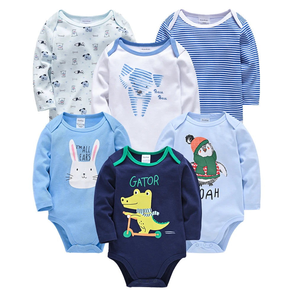 6 PCS 3 PCS Kavkas Baby Boys Girls Bodysuit