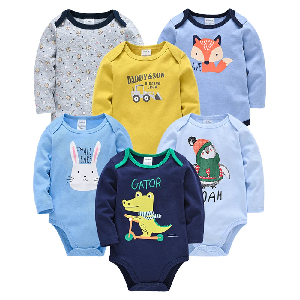 6 PCS 3 PCS Kavkas Baby Boys Girls Bodysuit