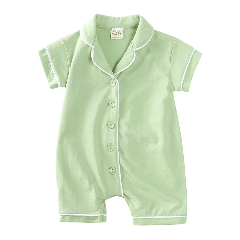Summer Newborn Baby Romper Pajamas