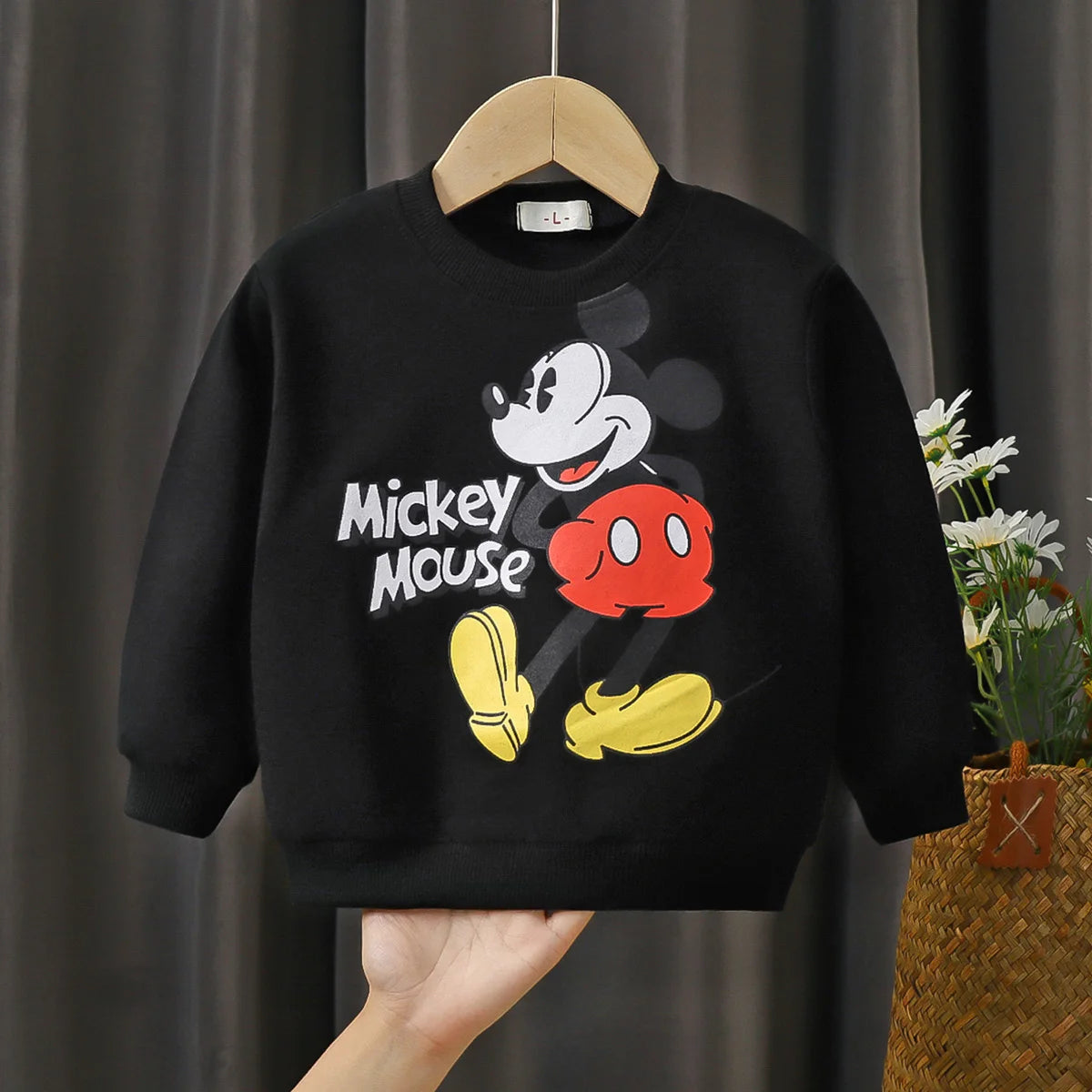 0-4 Age Baby Clothes Mickey Printed Children's Sweatshirt Long Sleeve