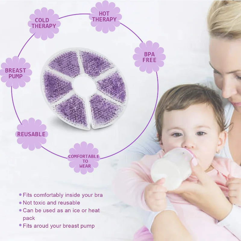 Breast Therapy Pads, Hot Cold Breastfeeding Gel Pads, Breastfeeding Recovery