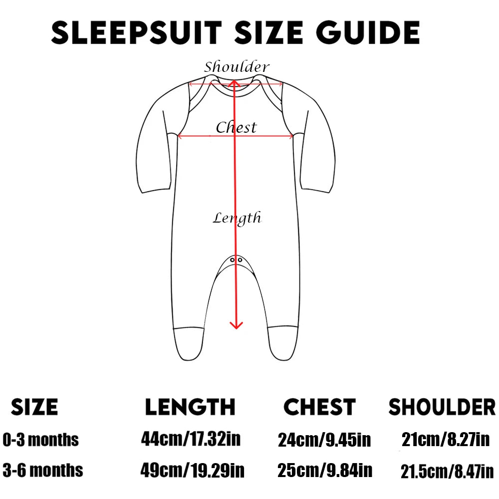I Love Papa Mama Baby Babygrow Sleepsuit Baby