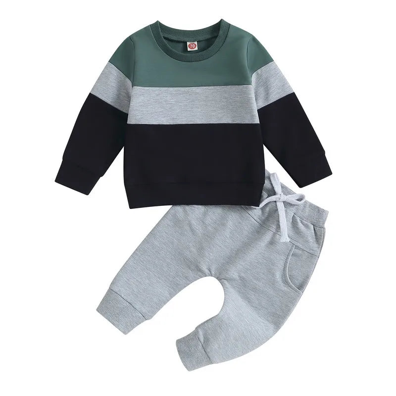 Newborn Baby Boy Pant Sets Autumn Clothes 2 Pieace