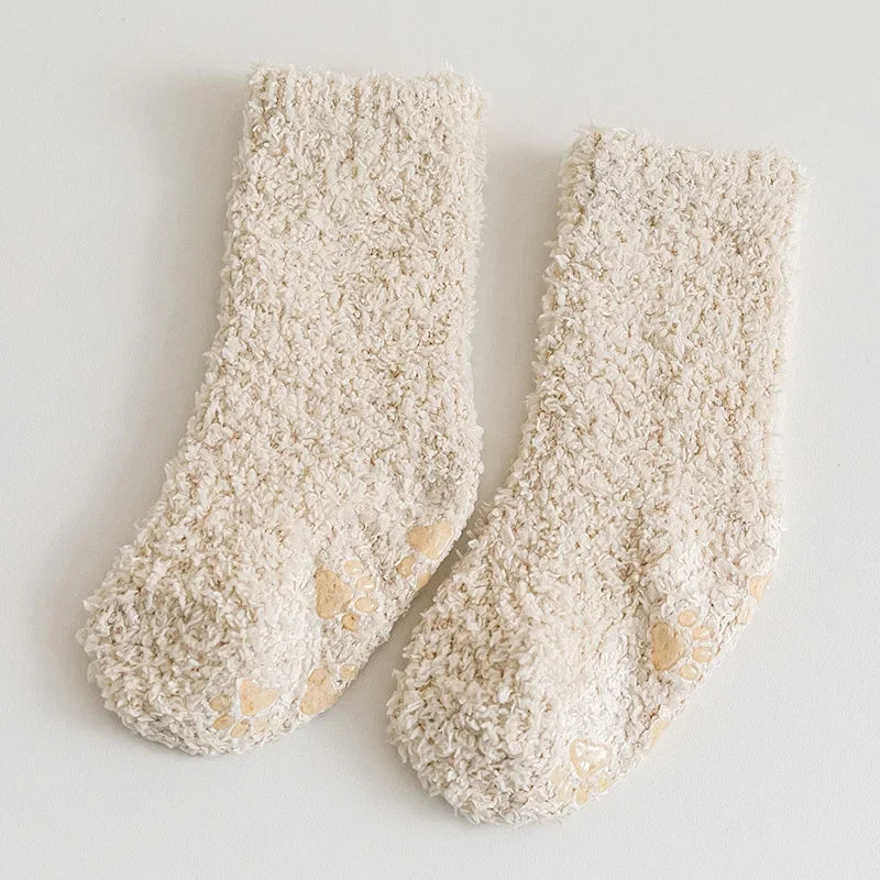 Winter Thick Newborn Socks Coral Fleece Warm